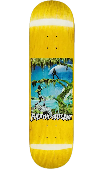 Custom Skateboard Deck with Impact-Resistant Material-FUCKING AWESOME - Louie Lopez Future Shock - 8.25