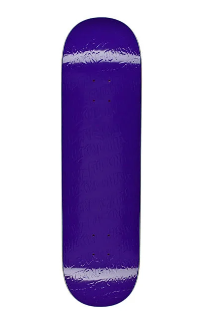 Custom Skateboard Deck for Better Air Control During Jumps-FUCKING AWESOME - Stamp Embossed Purple - 8.18