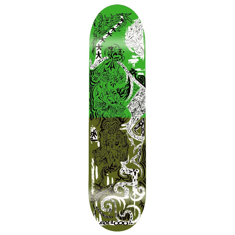 Custom Skateboard Deck with Full-Wrap Grip Tape-GX1000 - Krull Breakthrough Green - 8.375