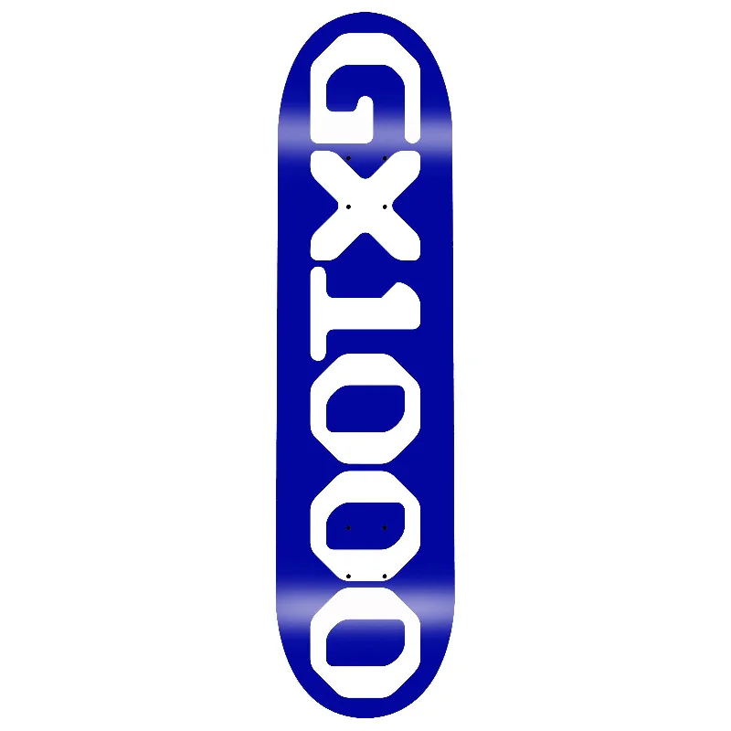 Custom Skateboard Deck with Advanced Grip Design-GX1000 - OG Logo Blue - 8.0