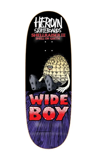 Custom Skateboard Deck for Large Feet-HEROIN - Wide Boy Shellraiser 3 - 10.75