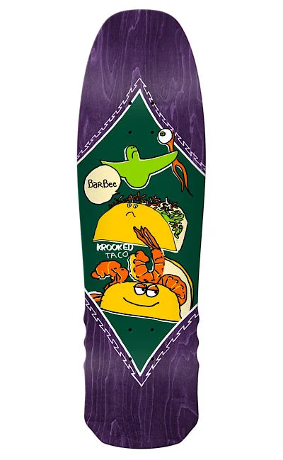 Custom Skateboard Deck for High-Speed Rides-KROOKED - Barbee Shrimp Taco - 9.3