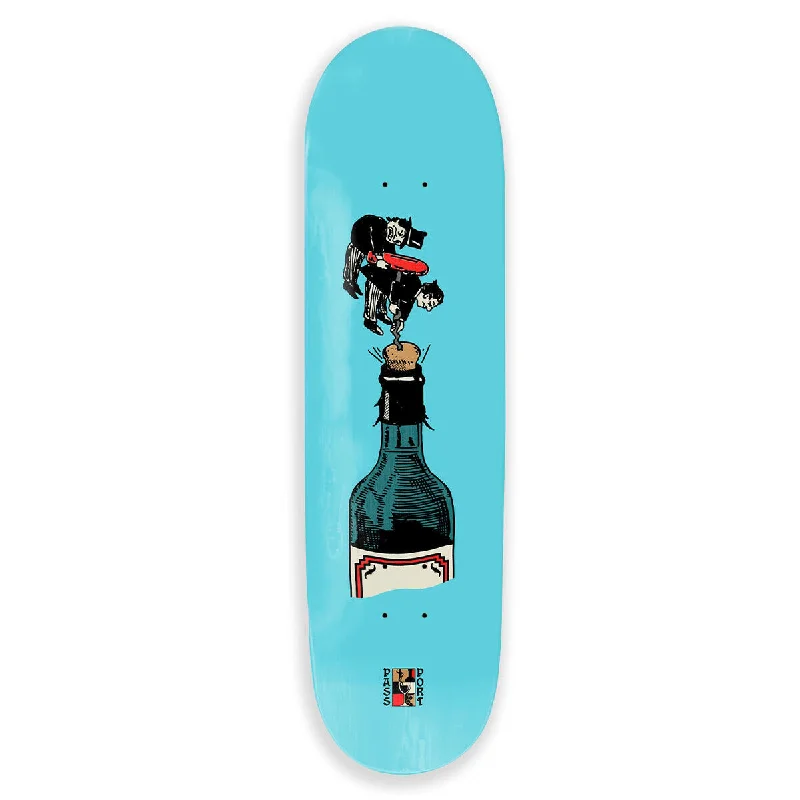 Custom Skateboard Deck with High-End Custom Graphics-PASS~PORT - An Introduction To Wine - 8.25