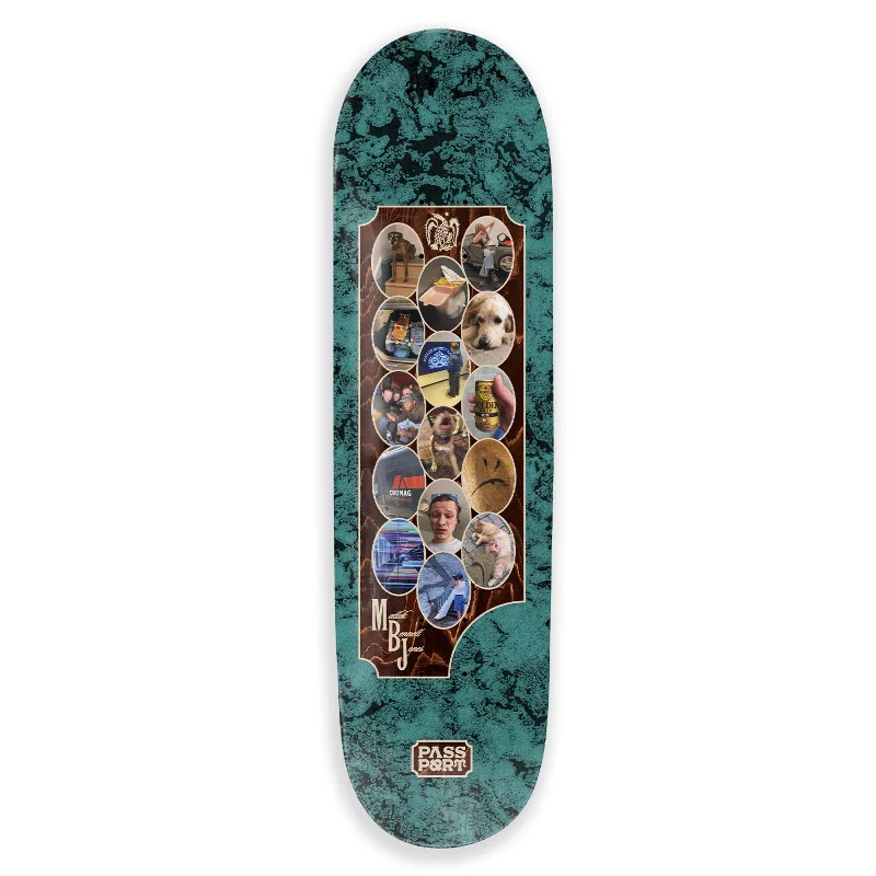 Custom Skateboard Deck with Pop-Focused Design for Air Tricks-PASS~PORT - Matlok Yearbook - 8.5