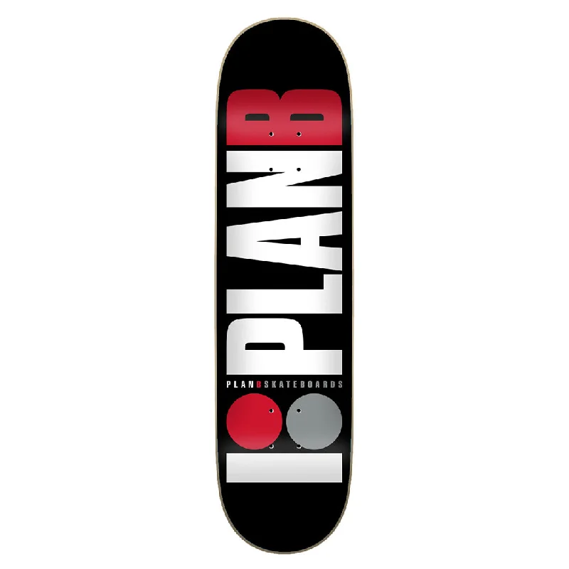 Custom Skateboard Deck with Classic and Minimalist Design-Plan B Team 7.75 Red