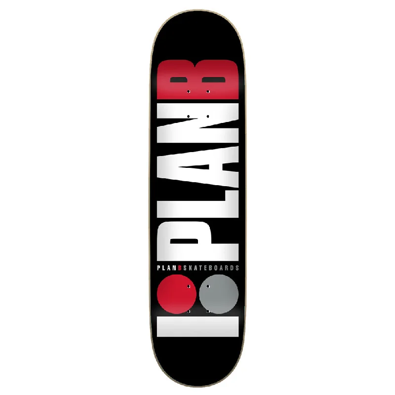 Custom Skateboard Deck with Strong Pop for Kickflips-Plan B Team 8.0 Red