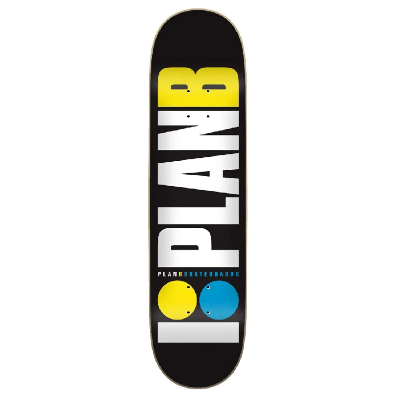 Custom Skateboard Deck with Extra-Wide Width for Stability-Plan B Team OG Neon 8.0