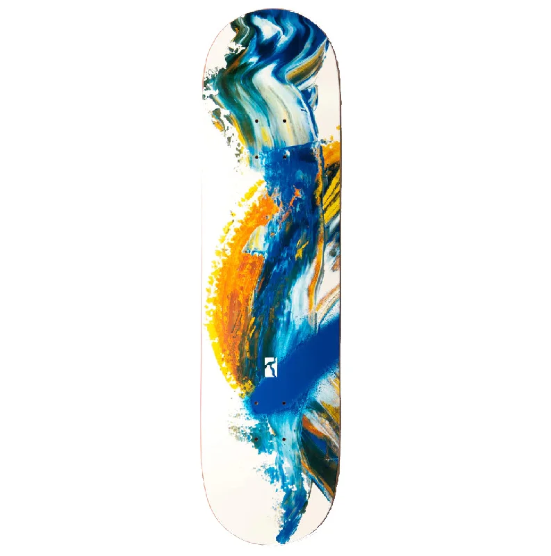 Custom Skateboard Deck for Extreme Street Skating-Poetic Collective Spray Wave Left 8.375