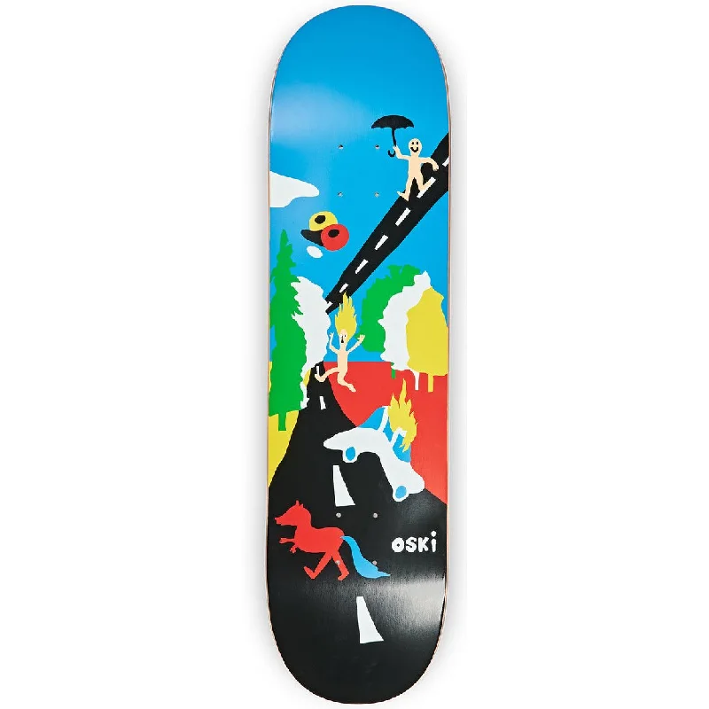 Custom Skateboard Deck with Lightweight Construction-Polar Skate Co. Oskar Rozenberg Beautiful Day Blue/Black 8.25