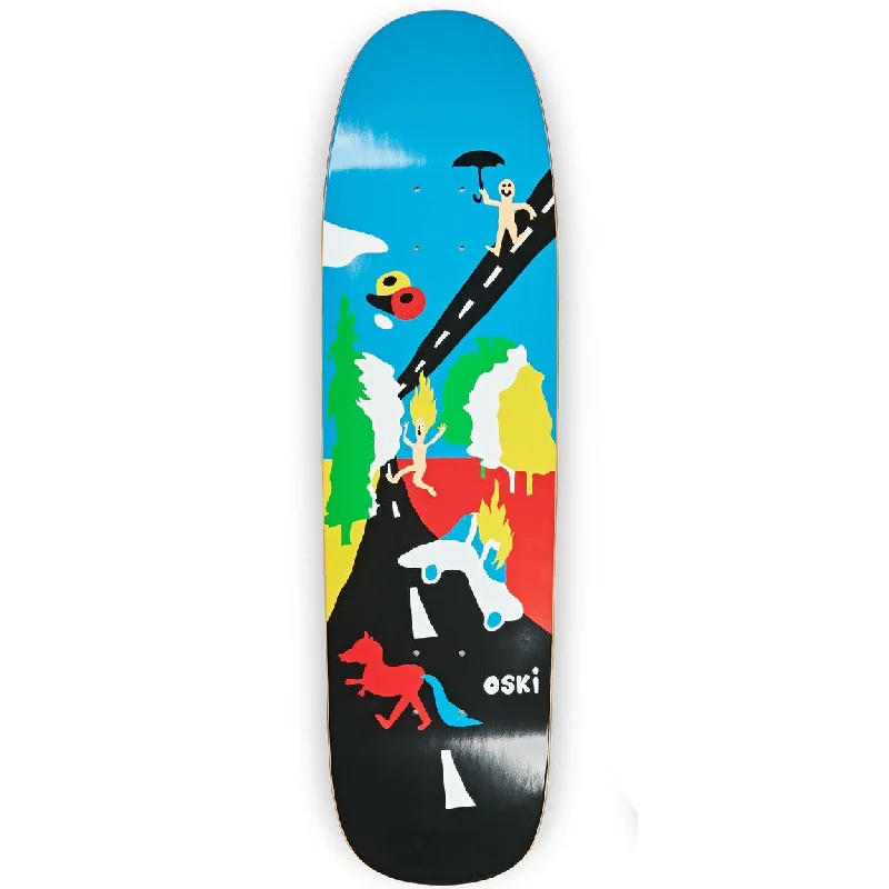 Custom Skateboard Deck with Extra Grip-Polar Skate Co. Oskar Rozenberg Neautiful Day Blue/Black P9 8.625