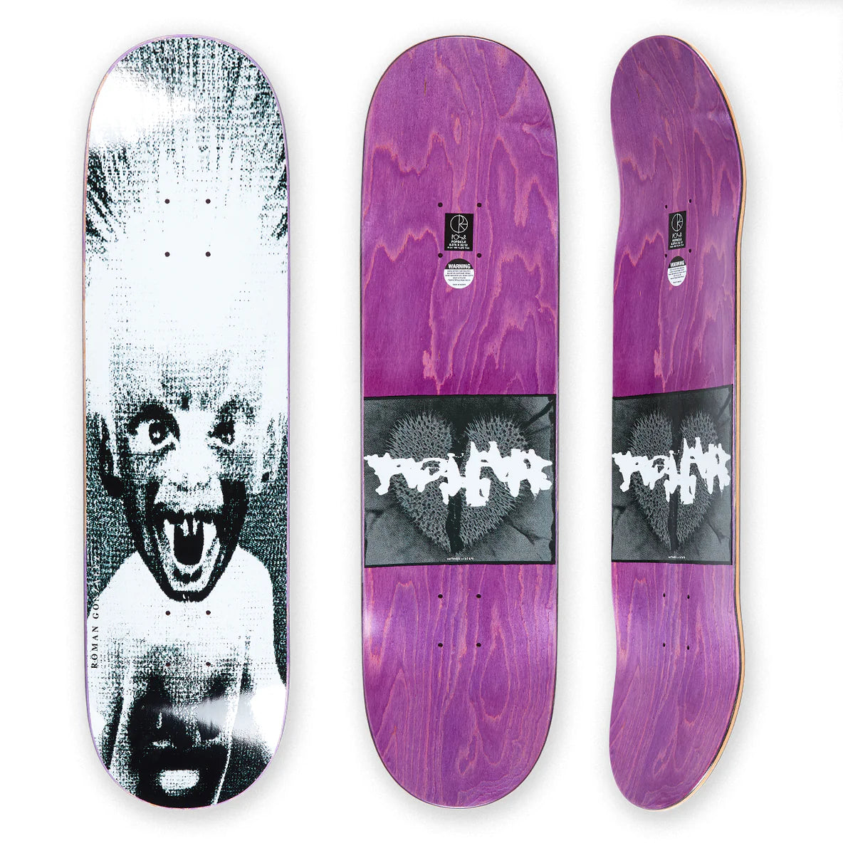 Custom Skateboard Deck for Riders Seeking Greater Pop-POLAR SKATE CO.  - Roman Gonzalez Demon Child - 8.375