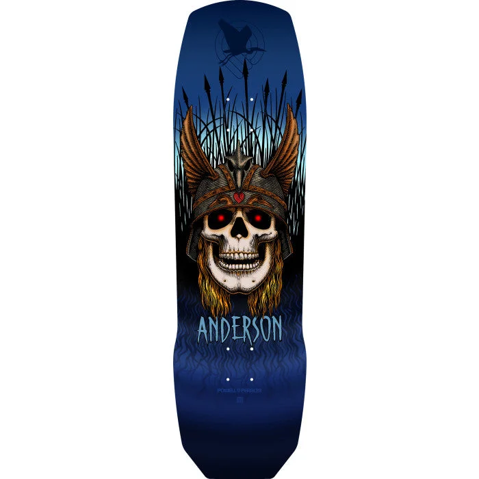 Custom Skateboard Deck for Fast-Riding Downhill Trails-POWELL PERALTA - Andy Anderson Heron Blue- 9.13