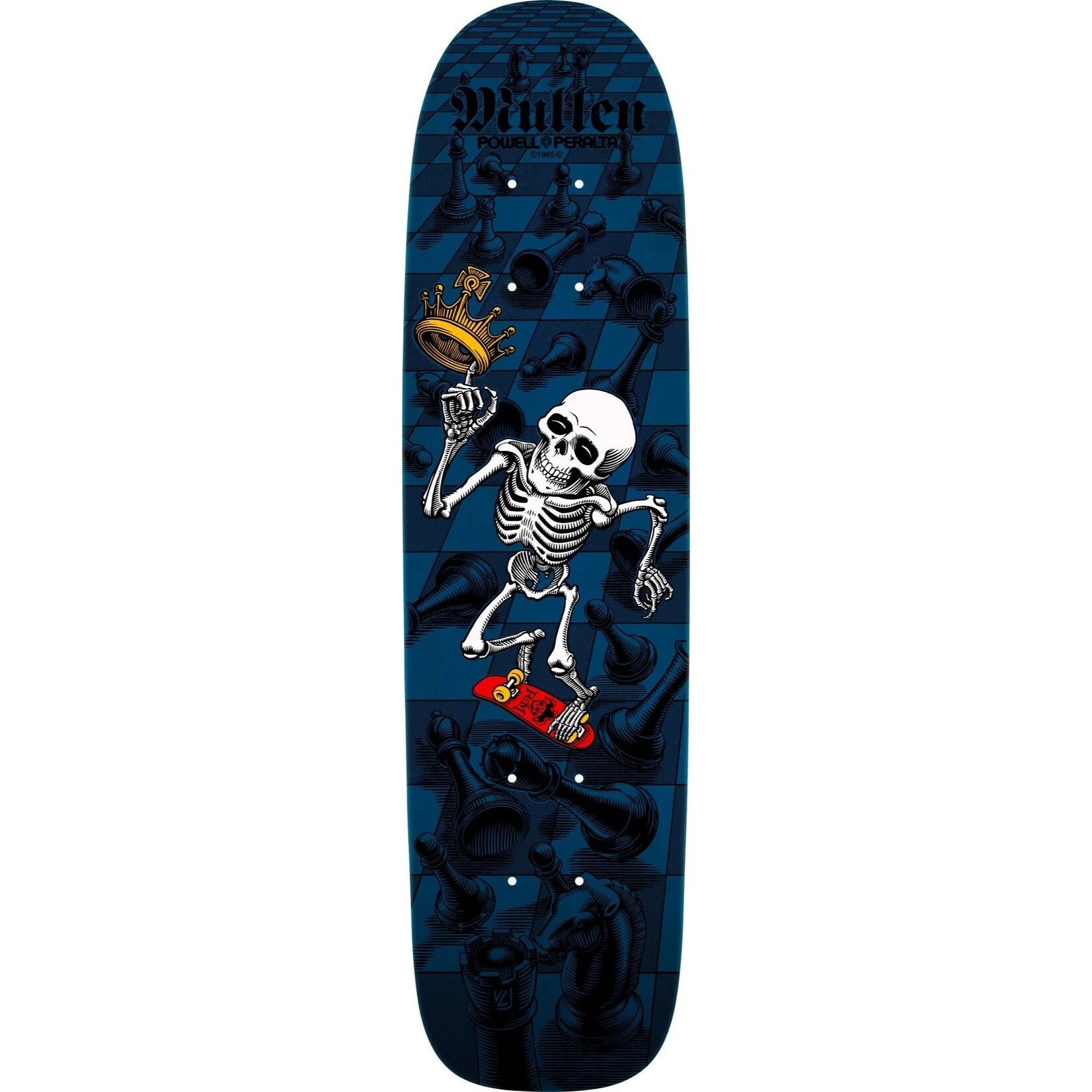 Custom Skateboard Deck with Extra-Wide Profile for Better Balance-POWELL PERALTA - Bones Brigade Series 15 Rodney Mullen - 7.4