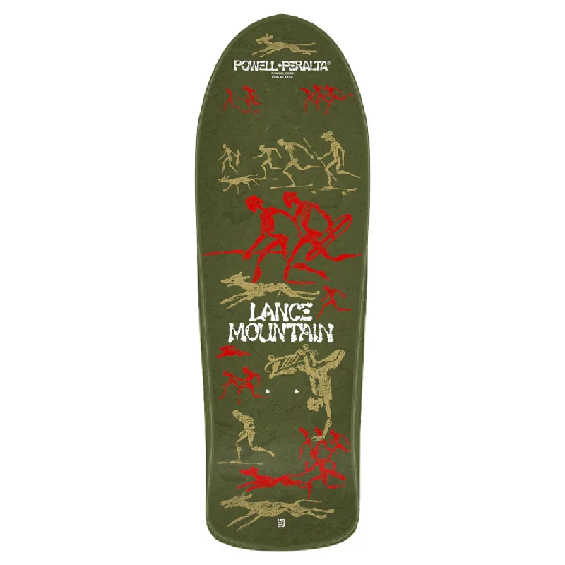 Custom Skateboard Deck with Extra-Wide Profile for Better Balance-Powell Peralta Lance Mountain Limited Edition 10 Green