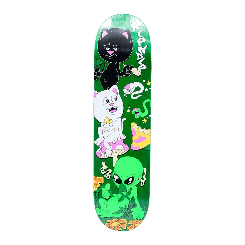 Custom Skateboard Deck for Quick and Precise Turns-Ripndip Friday Jr. Deck Green 8.25