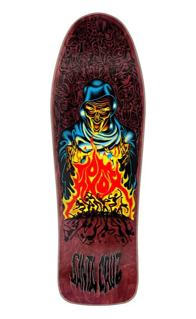 Custom Skateboard Deck with Ultra-Light Construction-SANTA CRUZ - Knox Firepit Reissue 10.07