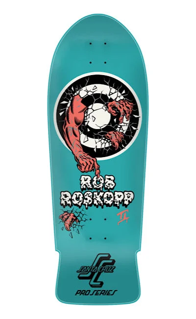 Custom Skateboard Deck with Wide Stance for Comfort-SANTA CRUZ - Roskopp Two Reissue 10.35