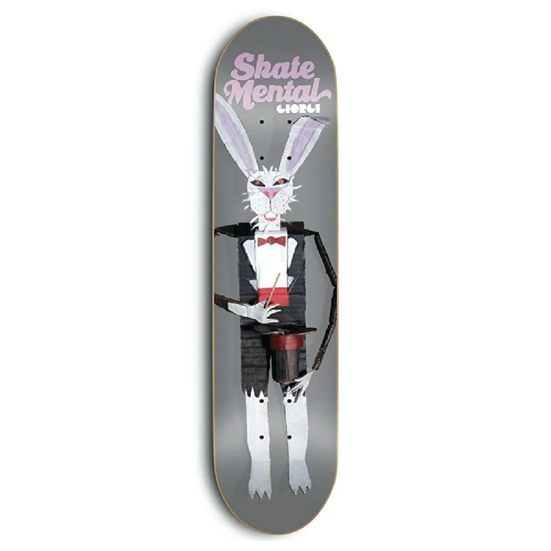 Custom Skateboard Deck with High-Flex Technology-Skate Mental Giorgio Armani Rabbit Doll Grey 8.125