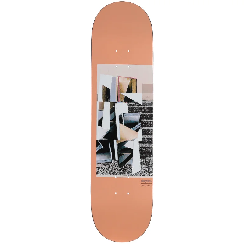 Custom Skateboard Deck with High-Density Wood Core-Stay on x Behr Complex Skateboard Peach Deep Concave 8.0