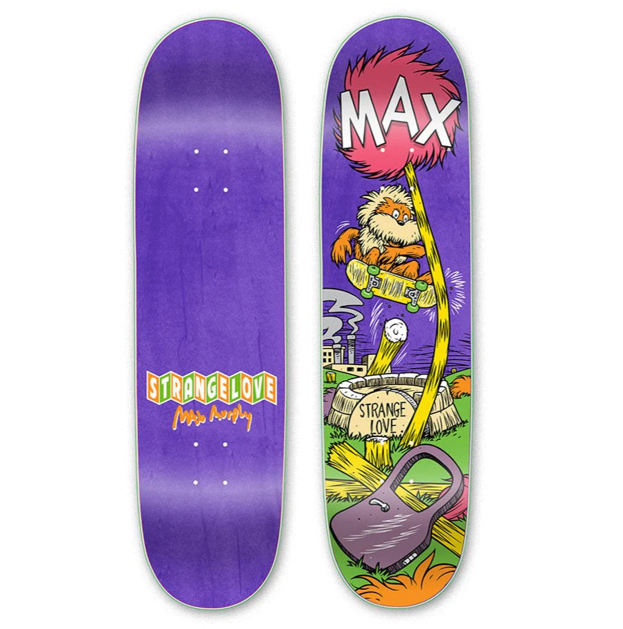 Custom Skateboard Deck with Advanced Tail Shape for Tricks-STRANGELOVE - Max Murphy Tree - 8.25