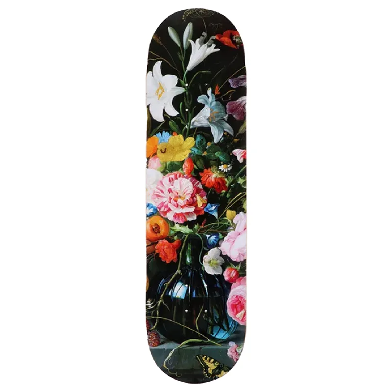 Custom Skateboard Deck with Clean and Simple Graphic Design-šber Skateboards Flower Green MC Deck 8.125