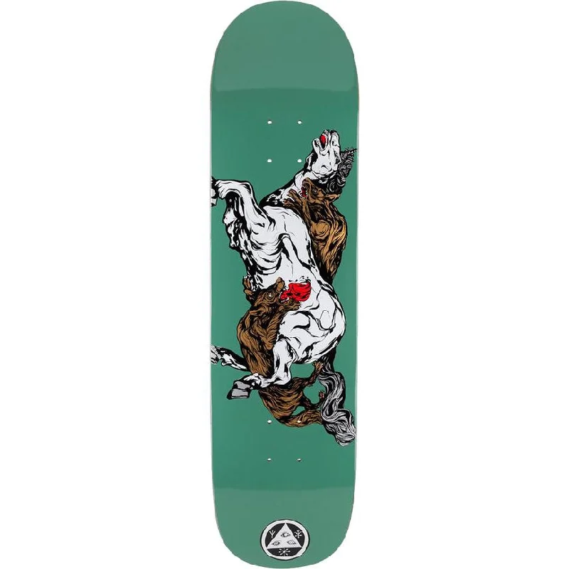 Custom Skateboard Deck for Advanced Riders-Welcome Goodbye Horses Bunyip Mid 8.25