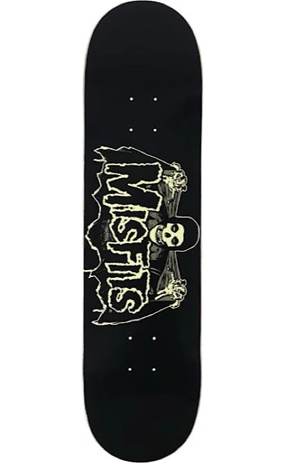 Custom Skateboard Deck for Smooth Flowing Tricks-ZERO - Misfits Bat Fiend Glow In The Dark - 8.25