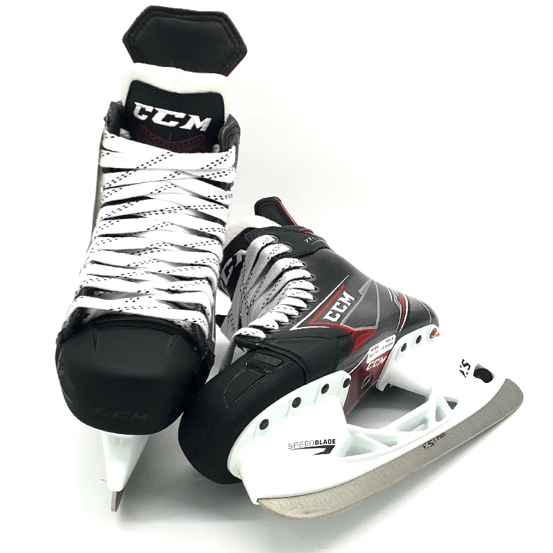 Custom Skates with High-Performance Grip-CCM Jetspeed FT2  - Pro Stock Hockey Skates - Size 9EE - Morgan Frost