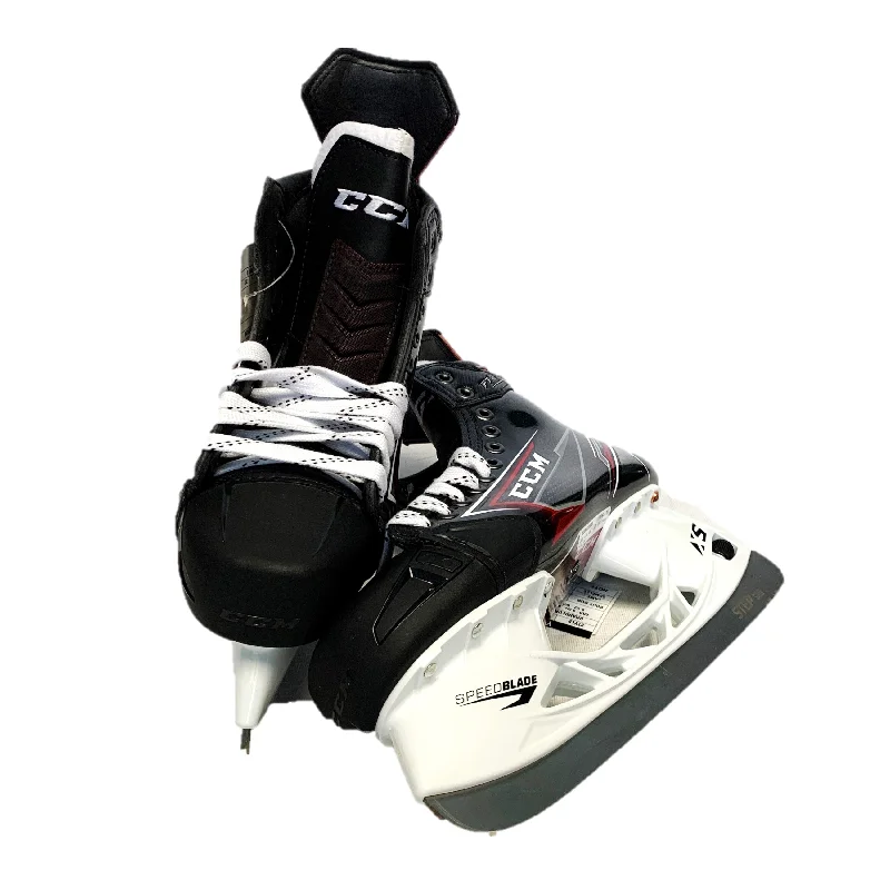 Custom Skates with Personalized Graphics-CCM Jetspeed FT2 Hockey Skates - Size 9.75D Left, 9.5D Right