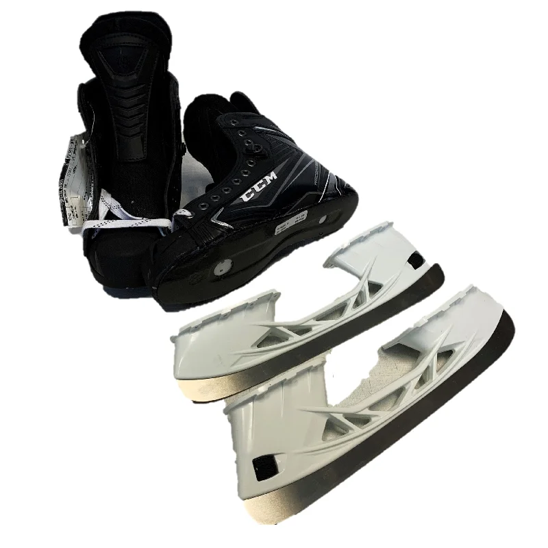 Custom Skates with High-Impact Wheels-CCM Ribcor 70K Hockey Skates - Unassembled - Size 9.75D - Spezza - Toronto Maple Leafs