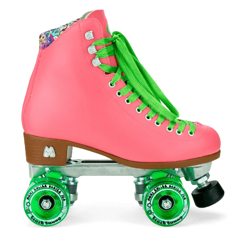 Custom Skates for Trick Skating-Moxi Beach Bunny Watermelon roller skates