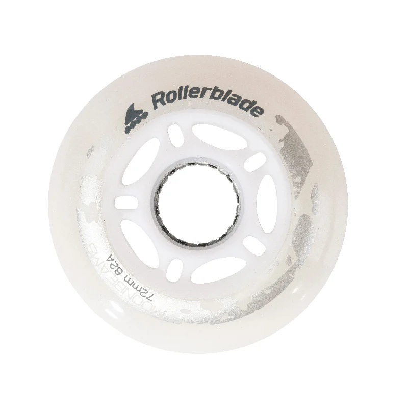 Custom Skates with Dual Wheel Design-Rollerblade MOONBEAMS LED WHEELS 72/82A (4PCS) 4 Pack