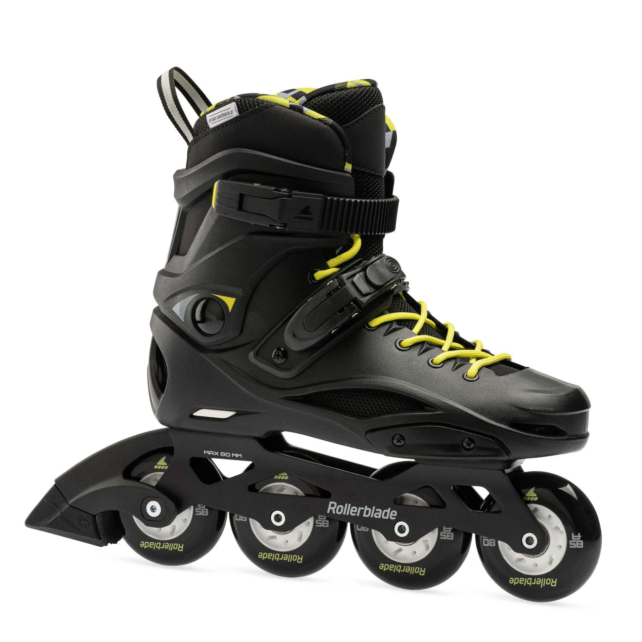 Custom Skates with Extra Grip Wheels-Rollerblade RB Cruiser Urban Inline Skates 2023-24 - RB CRUSR BKYW - Super Sale