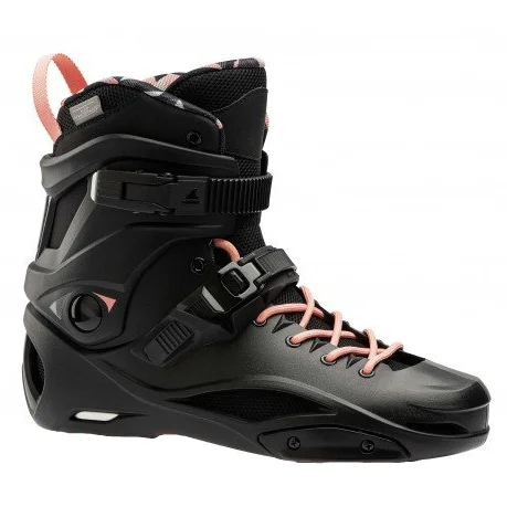 Custom Skates for Artistic Skating Performances-Rollerblade RB Pro X W - Black/Rose Gold Skates - Boot Only