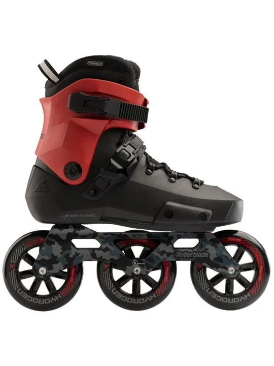 Custom Skates for Maximum Flexibility and Comfort-Rollerblade Twister 110 3WD Skates - Black/Red - Complete Skates BKRD - Super Sale