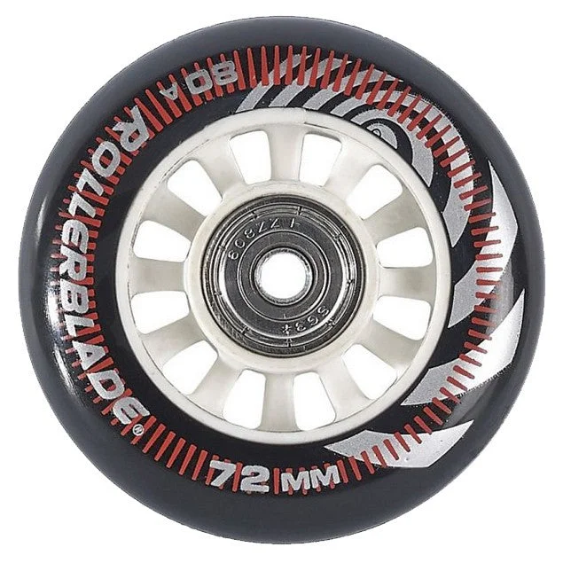 Custom Skates for Extreme Skating-Rollerblade Wheel Kit 72mm/80A Inline Skate Wheels with SG5 Bearings - 8 pack