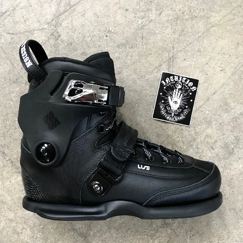 Custom Skates with High-Quality Ball Bearings-USD Carbon Black inline skates